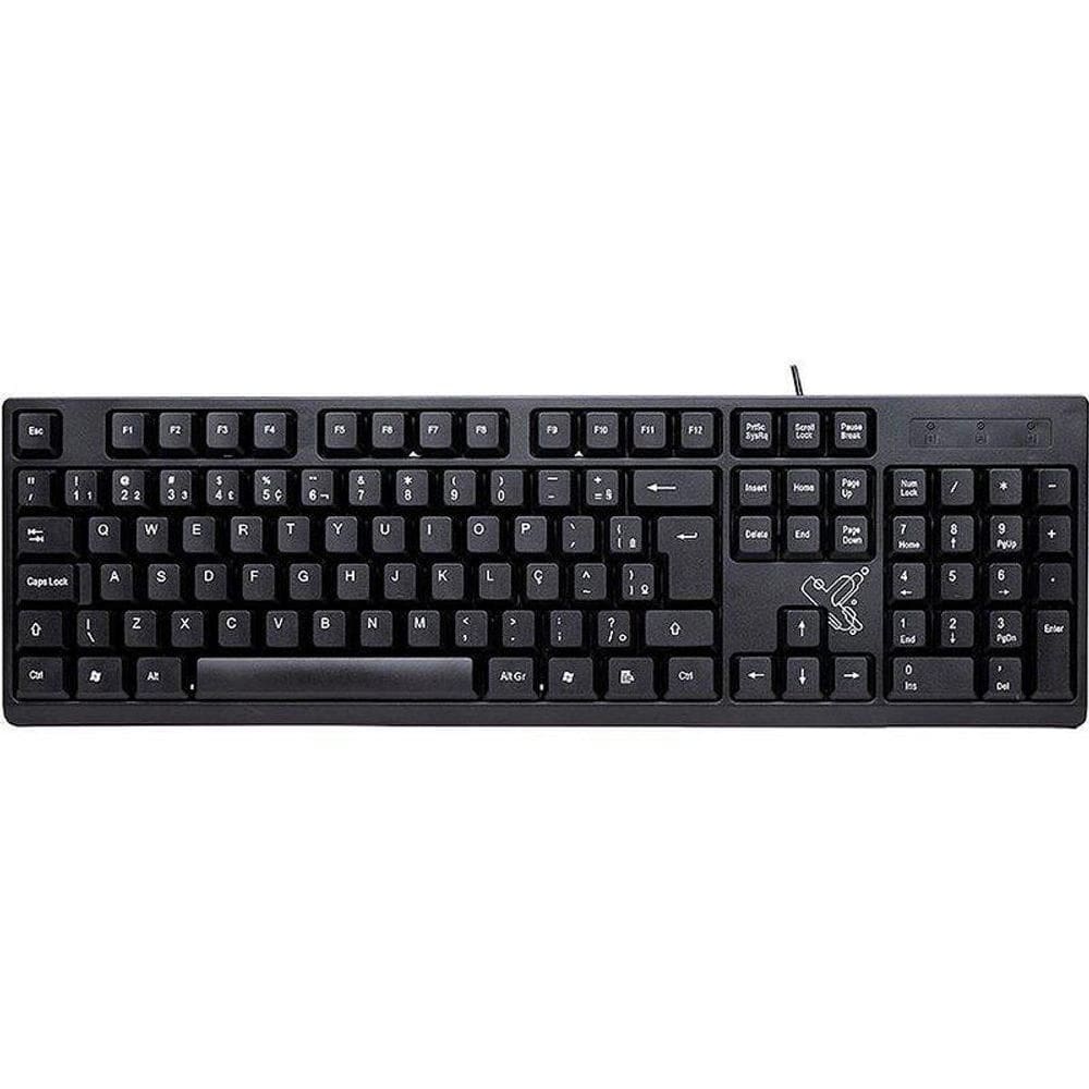 Teclado Usb Universitário Fio Usb2.0 Pt.