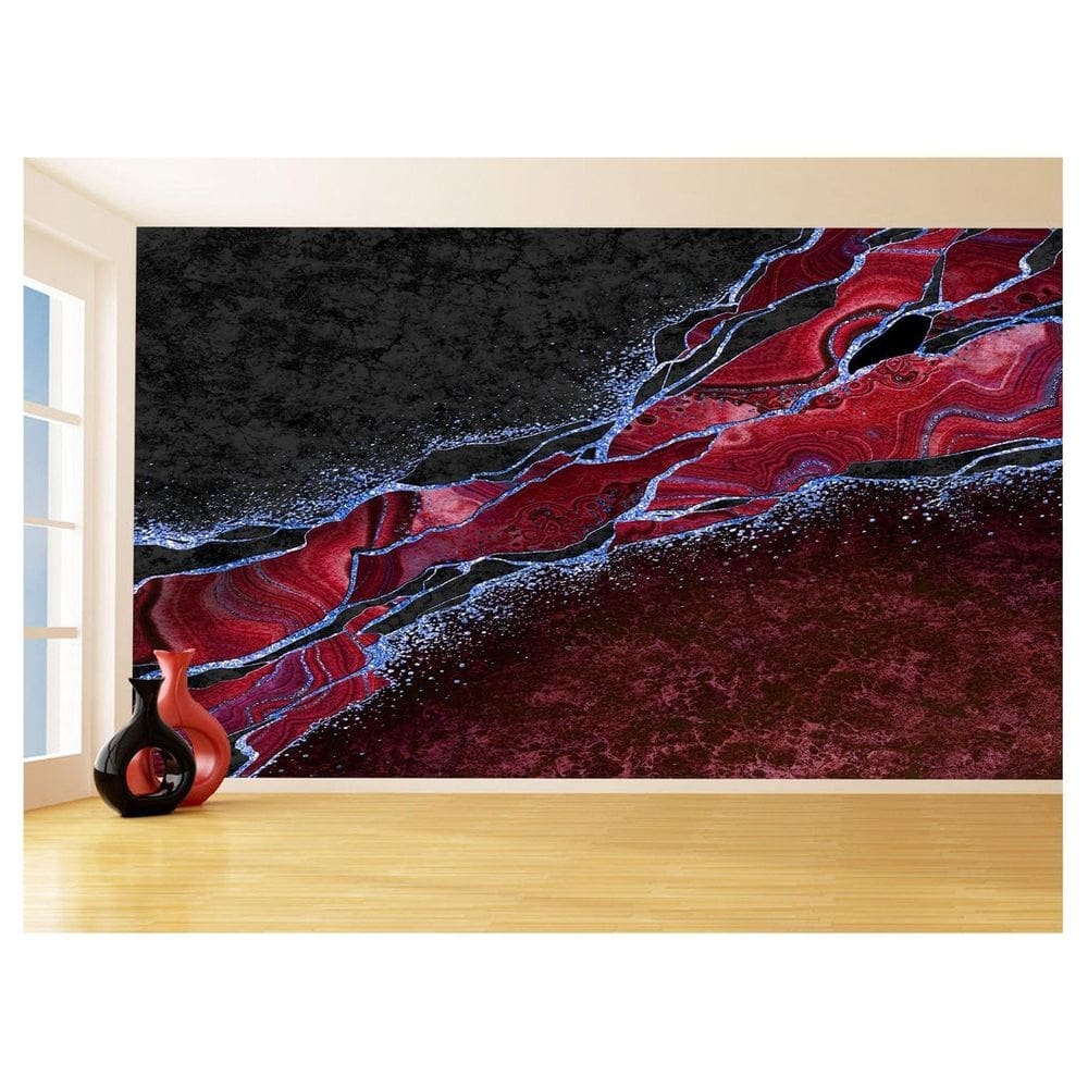 Papel De Parede 3D Estilo Marmore Tintas Cores 3,5M Mbr148