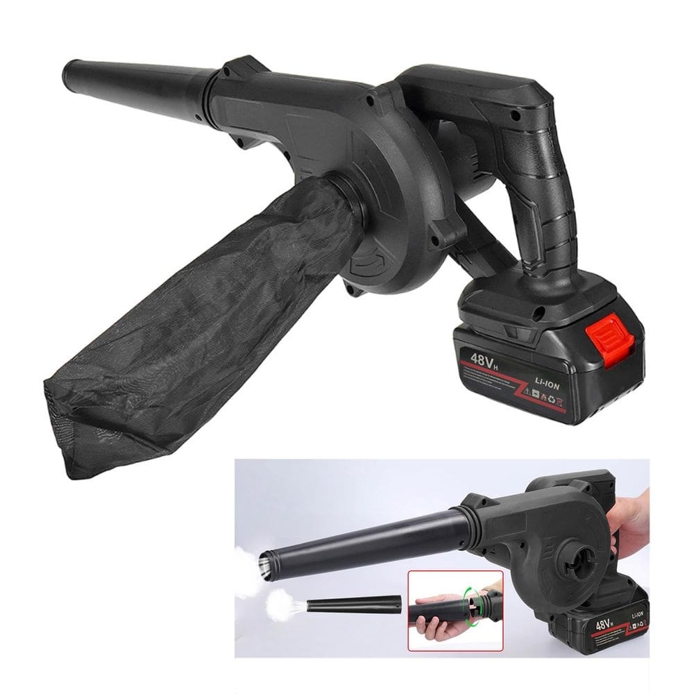 Soprador Aspirador Potente Sem Fio Bateria Recarregavel Folhas Sujeira