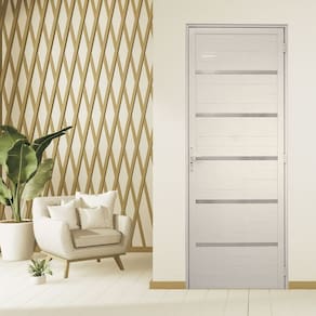 Porta Lambril Solara 1,00 x 2,10 Lado Direito Hale Esquadrias Branco