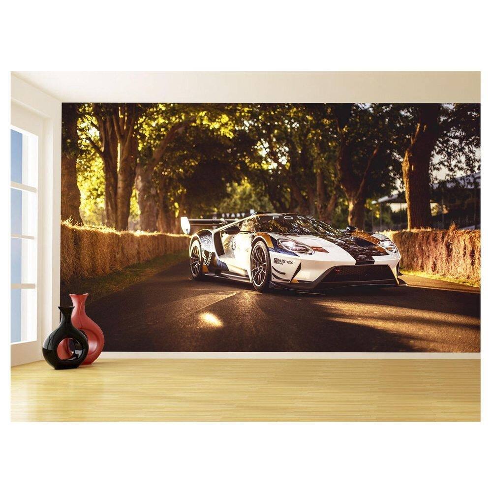 Papel De Parede Carro Ford Gt Esportivo Lemans 3,5M Car79