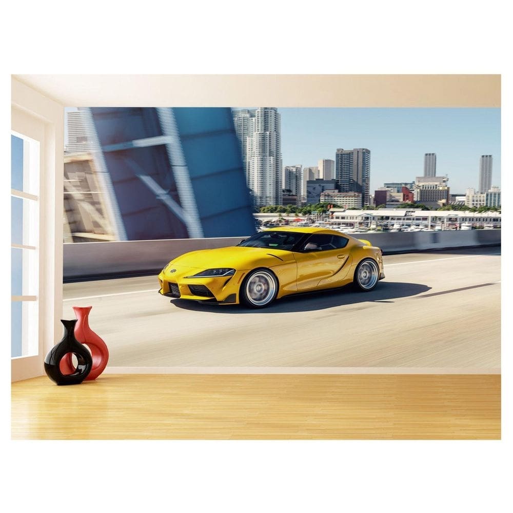 Papel De Parede 3D Carro Toyota Supra Mk5 Jdm 3,5M Car353
