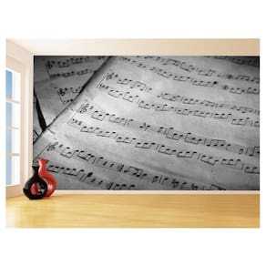Papel De Parede Musica Partituras Nota Musical 3,5M Mus62