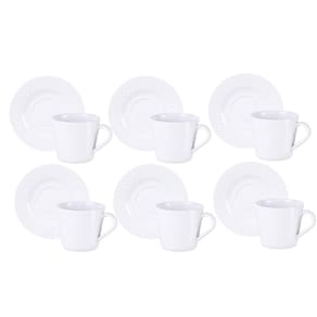 Jogo Xicaras De Chá C/Pires Kit 6Pcs 185Ml Ingrid Tramontina