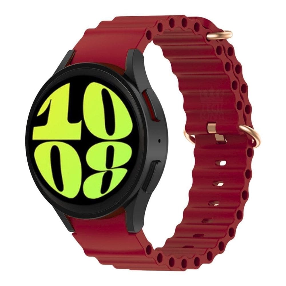 Pulseira De Silicone Ondulada Macia Para Watch6 44Mm