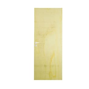 Folha Lisa Mescla Fechadura Alavanca Externa e Dobradiça 80 x 210 Natural