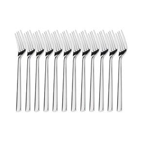 Kit 12 Garfos Sobremesa Hercules Mykonos Aço Inox 4000-005