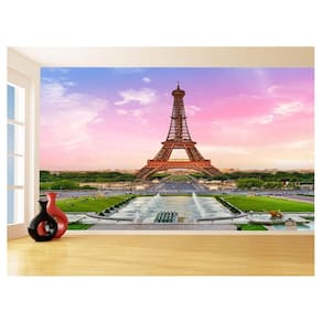 Papel De Parede Paris Torre Eiffel Sol Nuvens 3,5M Ncd301
