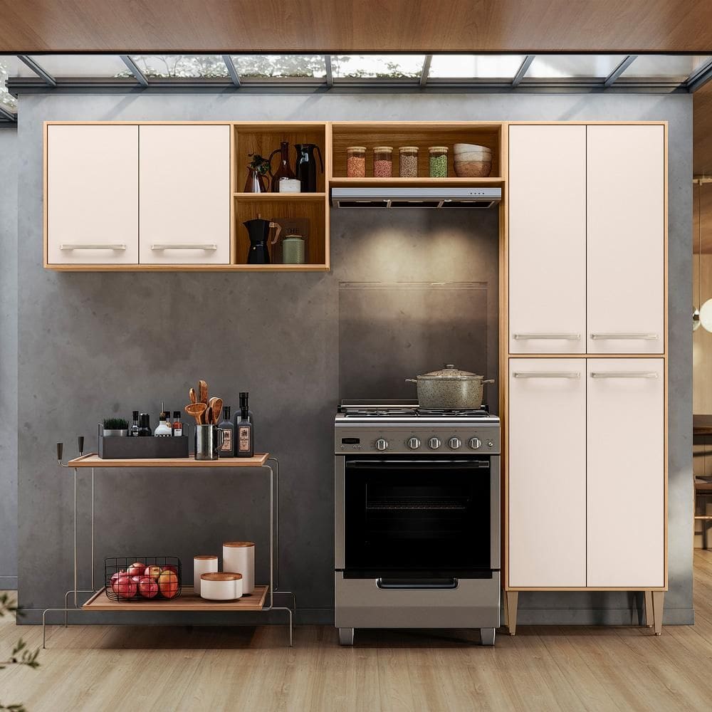 Armário Modulado para Cozinha Compacta 6 portas Mariah