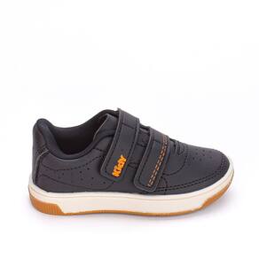 Tênis Casual Infantil Masculino Kidy Fecho Duplo Preto