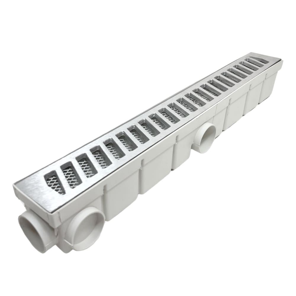 Ralo Borda Piscina Aluminio com Tela 6x50 Coletor Branco