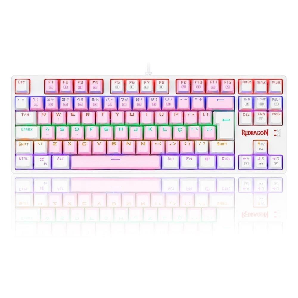 Teclado Mecânico Redragon Daksa Rainbow K576Pwr Switch Brown