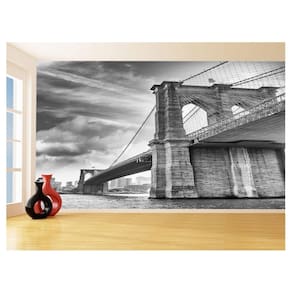 Papel De Parede Cidade Ponte Prédios New York 3,5M Ncd289