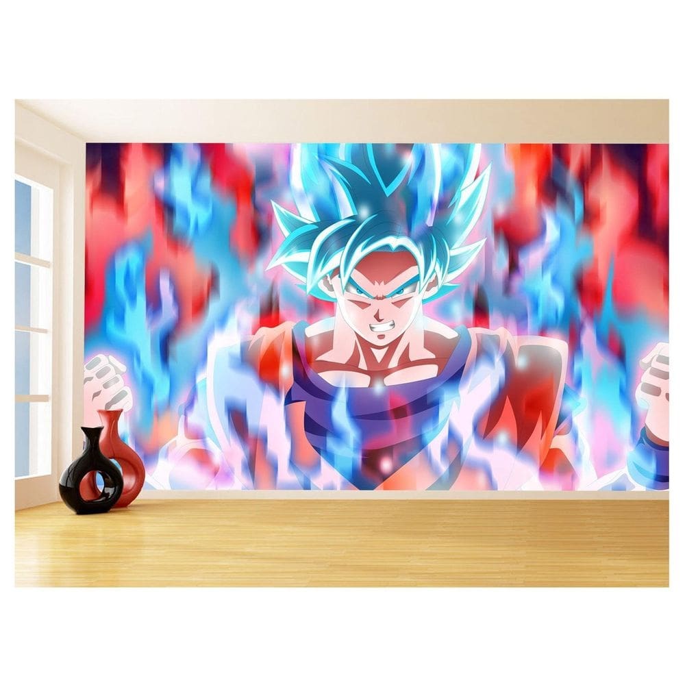 Papel De Parede 3D Dragon Ball Goku Vegeta Anime 3,5M Dbz21