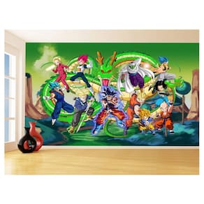 Papel De Parede Dragon Ball Goku Vegeta Anime 3,5M Dbz263