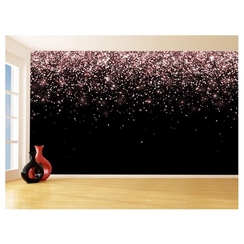 Papel De Parede 3D Textura Gliter Bokeh Abstrato 3,5M Txt52