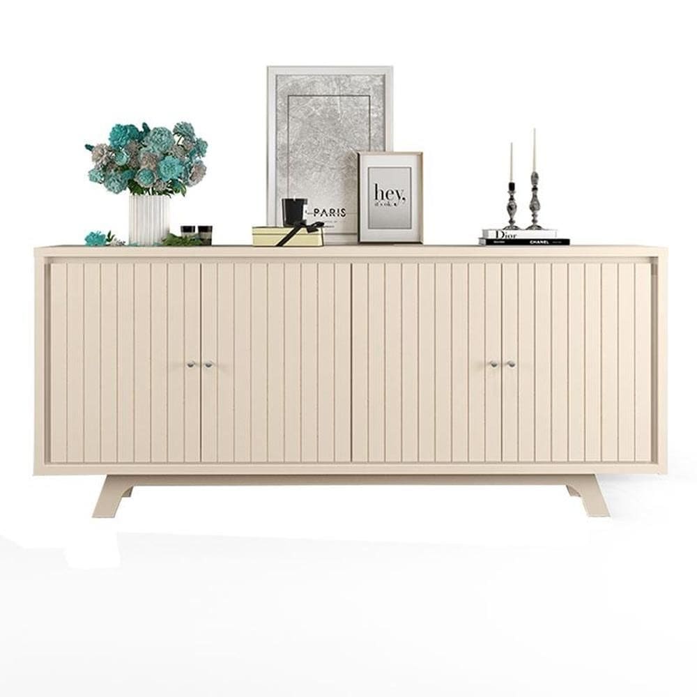 Aparador para Sala Buffet Mercuri Off White – DJ Móveis