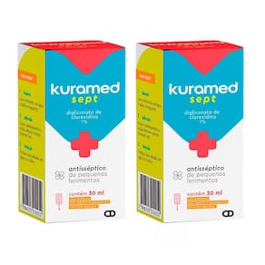 Kit 2 unidades Antisséptico Kuramed Sept 30ml