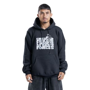 Moletom Canguru Fechado Solda Preto Hocks