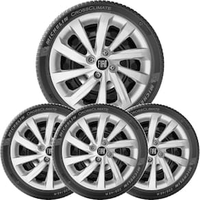 4X Calota Fiat Nova Strada Aro 14 Logo Novo 167Ca