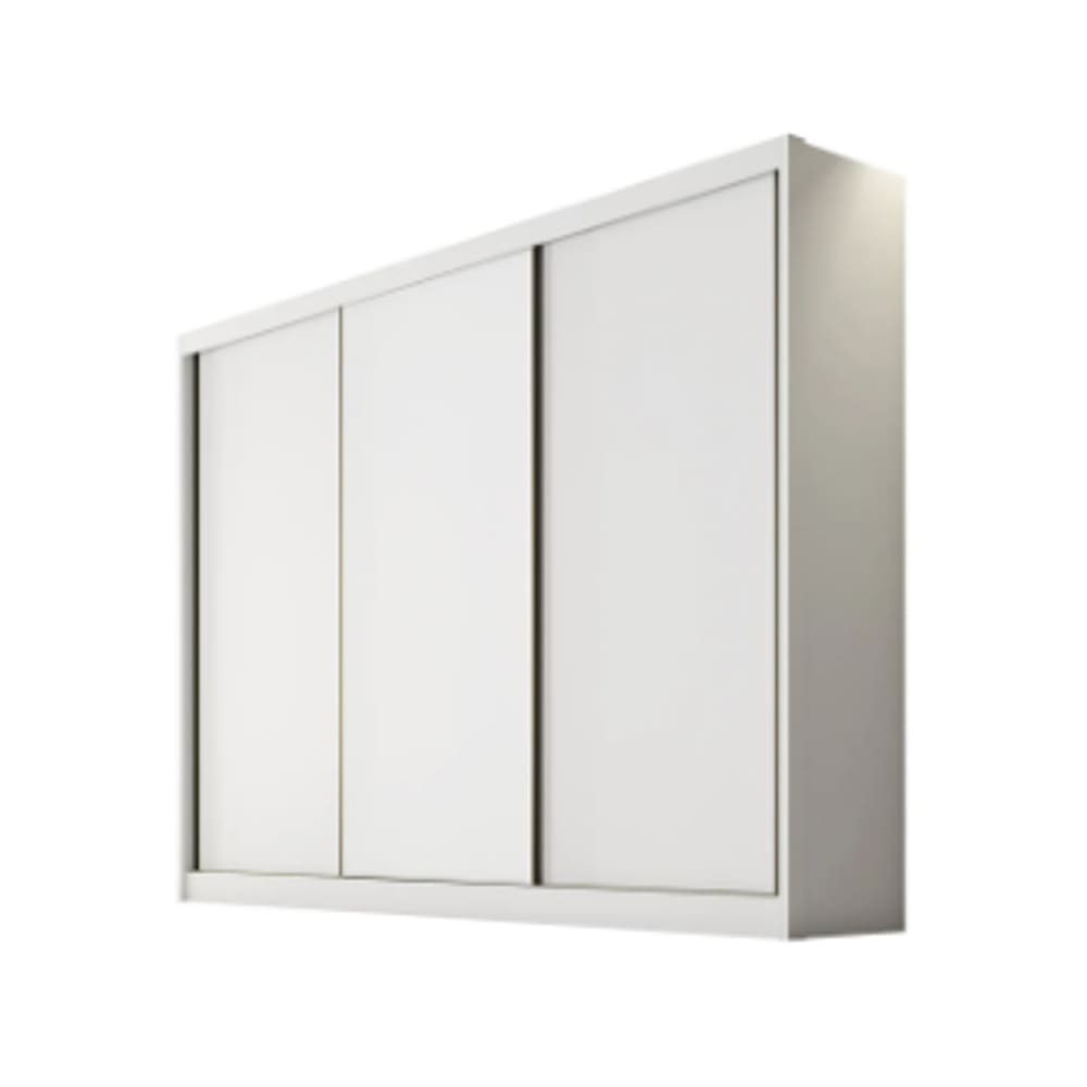 Guarda Roupa Casal 3 Portas 8 Gavetas Diamond Móveis Novo Horizonte - Branco