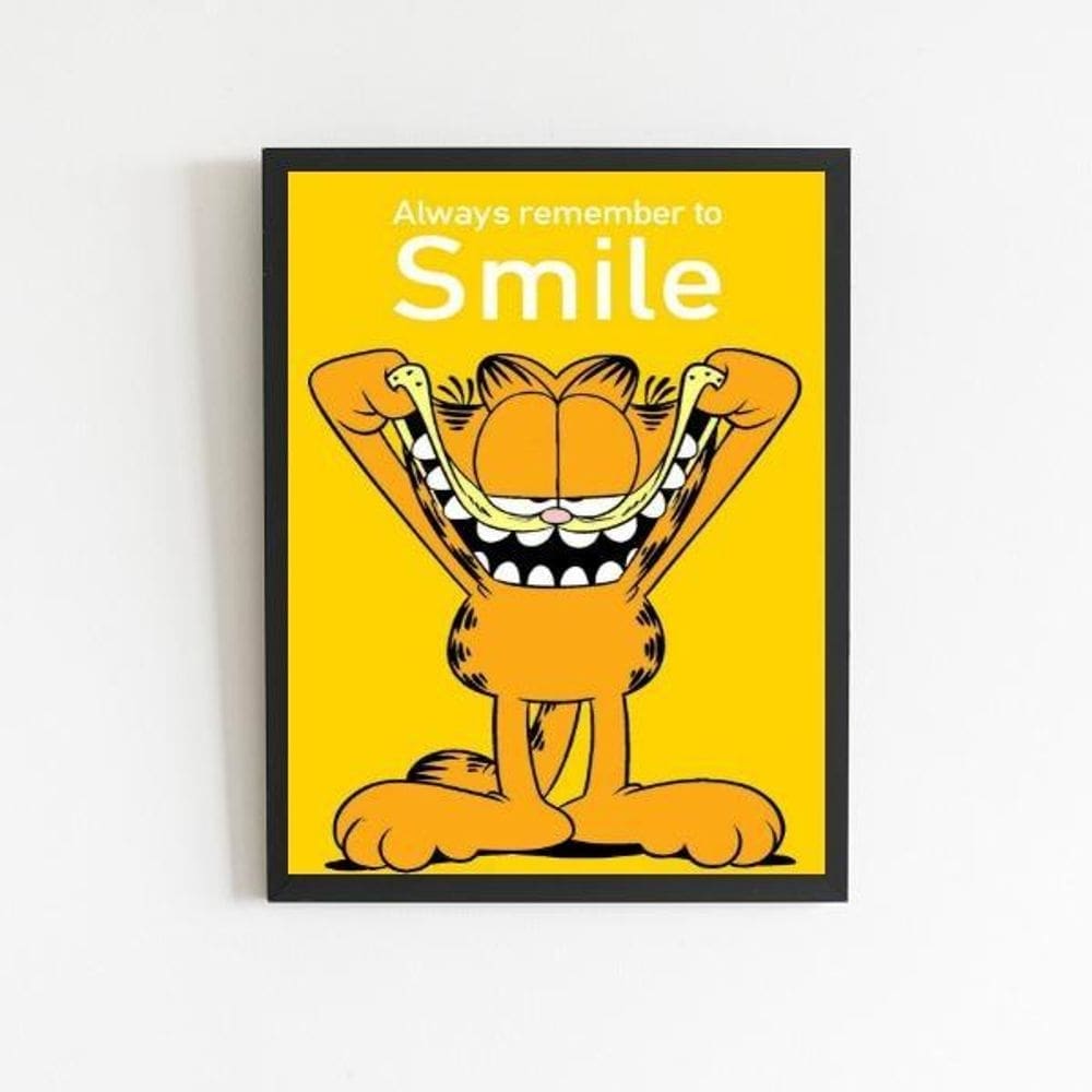 Quadro Always Remember To Smile 45X34Cm - Com Vidro