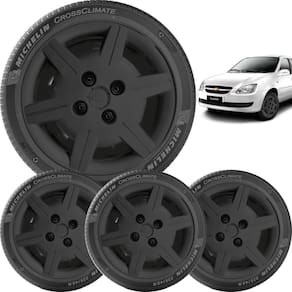 4X Calota Gm Corsa Classic Aro 13 Preto 069Cb