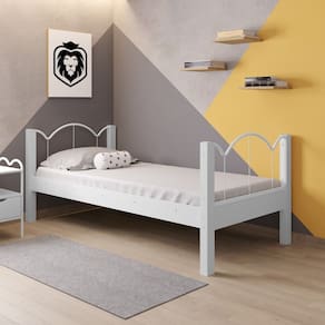 Cama Solteiro Oasis Branco - Art Panta