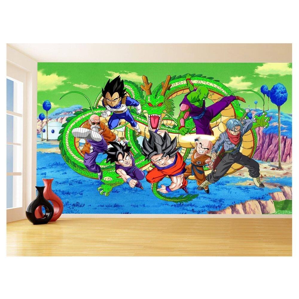Papel De Parede Dragon Ball Goku Vegeta Anime 3,5M Dbz374