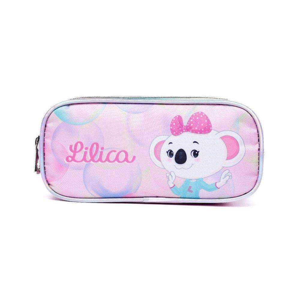 Estojo Duplo Infantil Meninas Amplo Escolar Lilica Ripilica