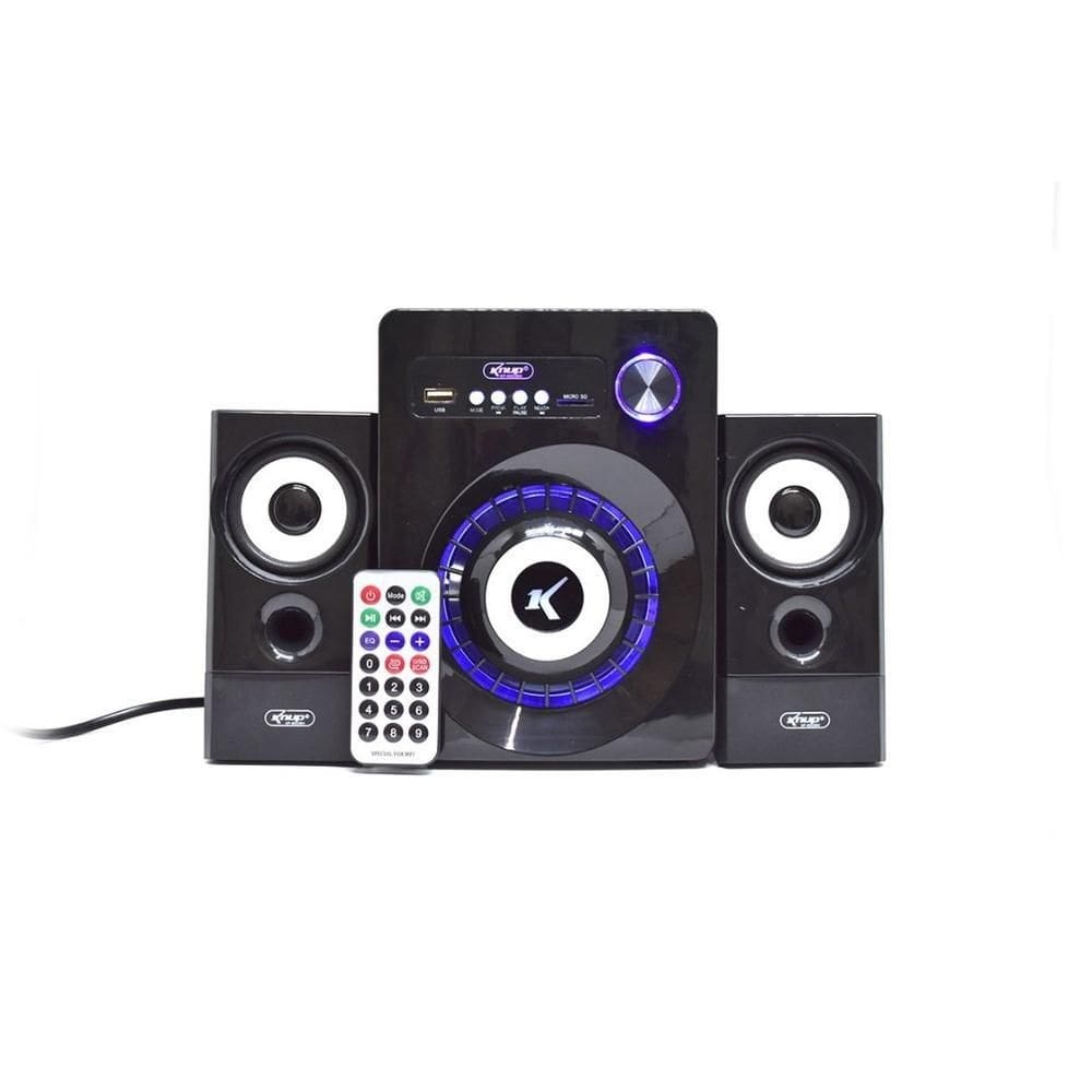Caixa De Som Cartão/pen Drive/controle 16w Subwoofer Knup Kp