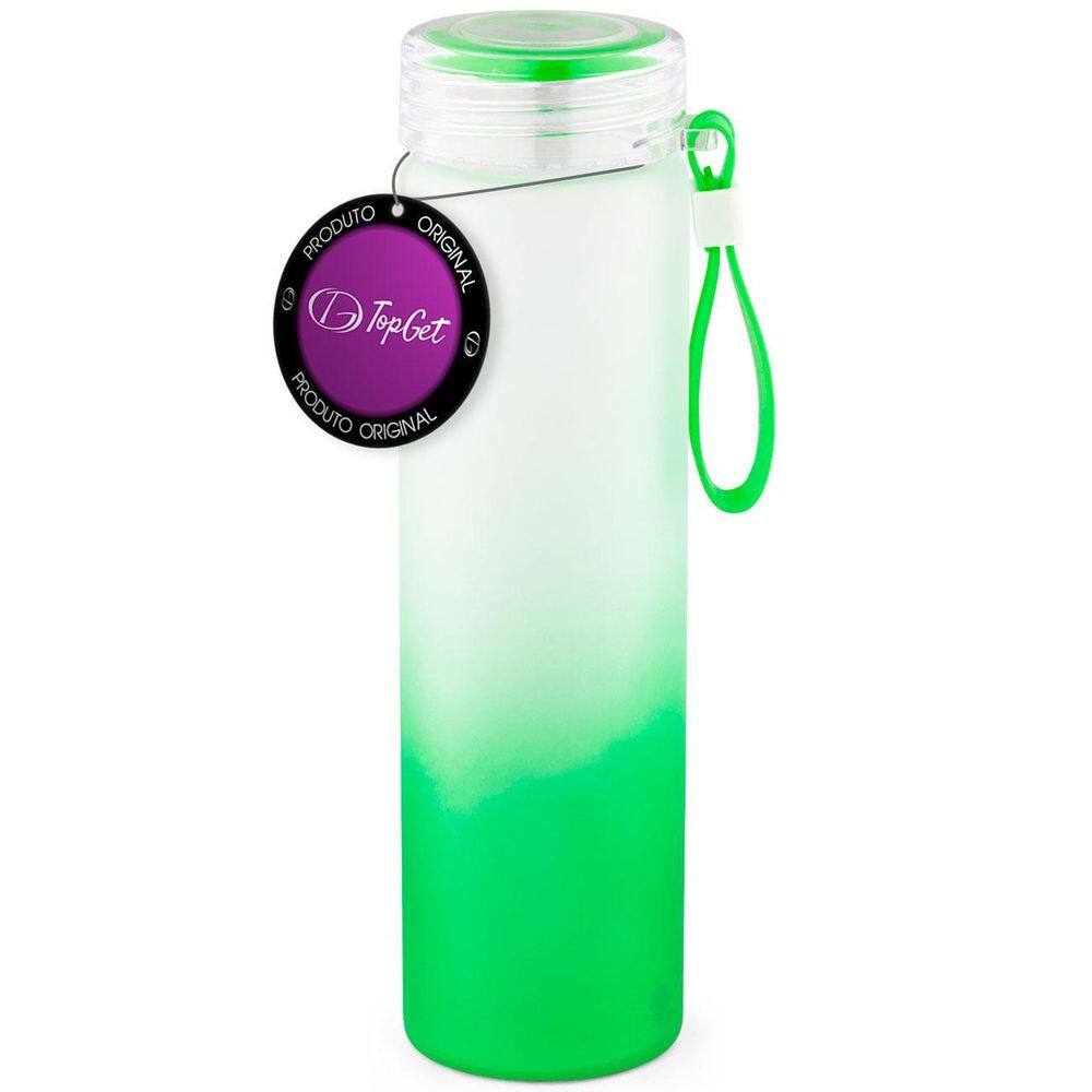 Garrafa De Vidro 470 Ml Frost Topget - Verde