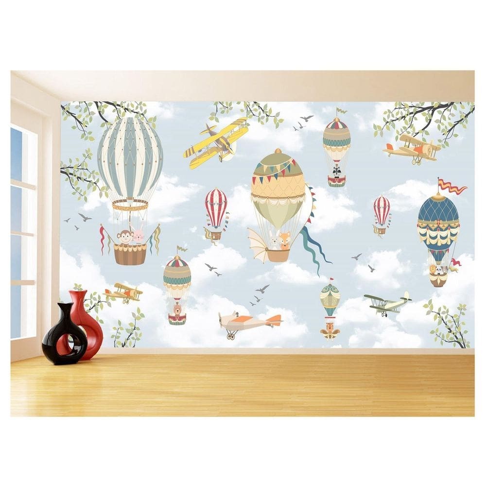Papel De Parede 3D Infantil Bichinos Floresta 3,5M Azs368