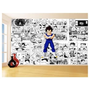 Papel De Parede 3D Dragon Ball Vegeta Anime 3,5M Dbz692