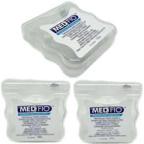 Kit 20 Rolos Fio Dental 100 Metros Cada Aroma Menta Encerado