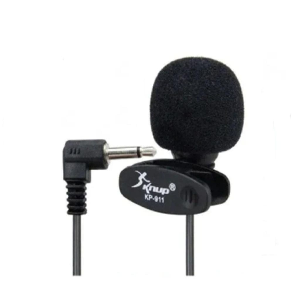 Microfone De Lapela Kp911 Lapella Discreto Simples Skipe