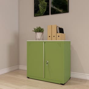 Armário de Aço 2 Portas AP406SL Verde Miró