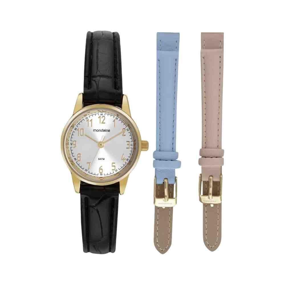 Relógio Mondaine Troca De Pulseira Dourado Feminino 32714Lpm