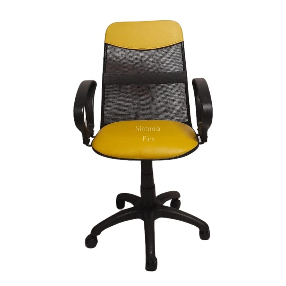 Cadeira Diretor Tela Giratória Faixa Mecanismo Relax Braço