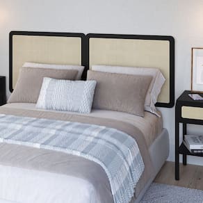Cabeceira Casal 160cm Palhinha Oslo Nero