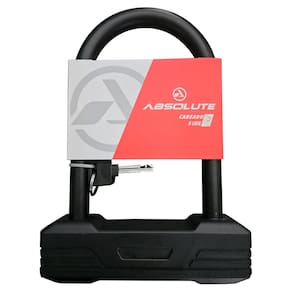 Cadeado de Bicicleta Anti-Furto U-Lock 180x250mm Barra Revestida Absolute