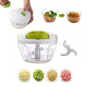 Processador Alimentos Triturador Manual 3 Lâminas 400ml
