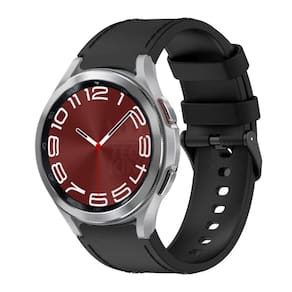 Pulseira Couro Para Galaxy Watch6 Classic 43Mm - Preto