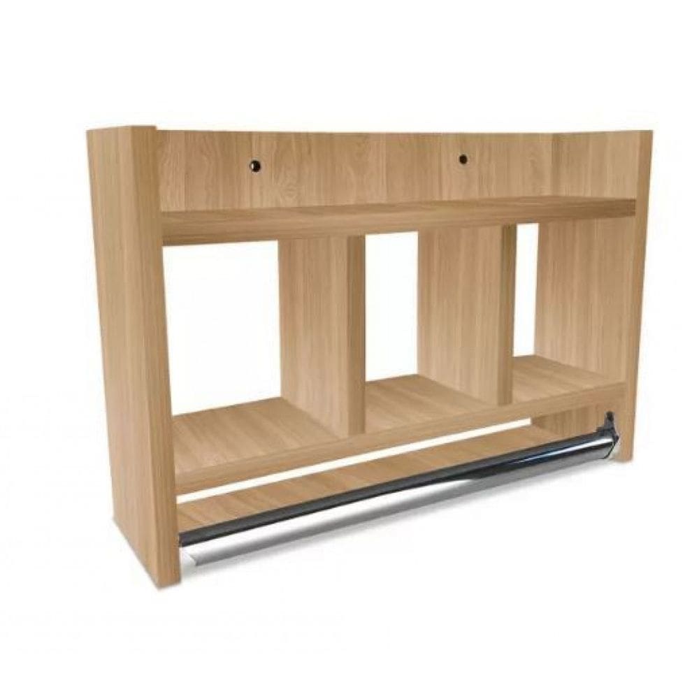 Nicho De Parede Para Banheiro Porta Toalha Em Mdf Madeirado
