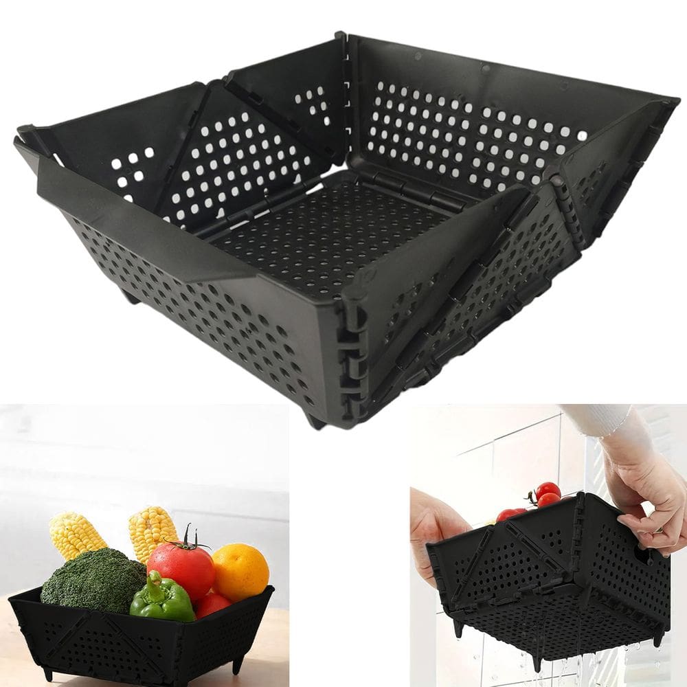 Cesta Secar Frutas Verduras Vegetais Alimentos Dobravel Fruteira Cozinha Pia Organizador Porta Objetos