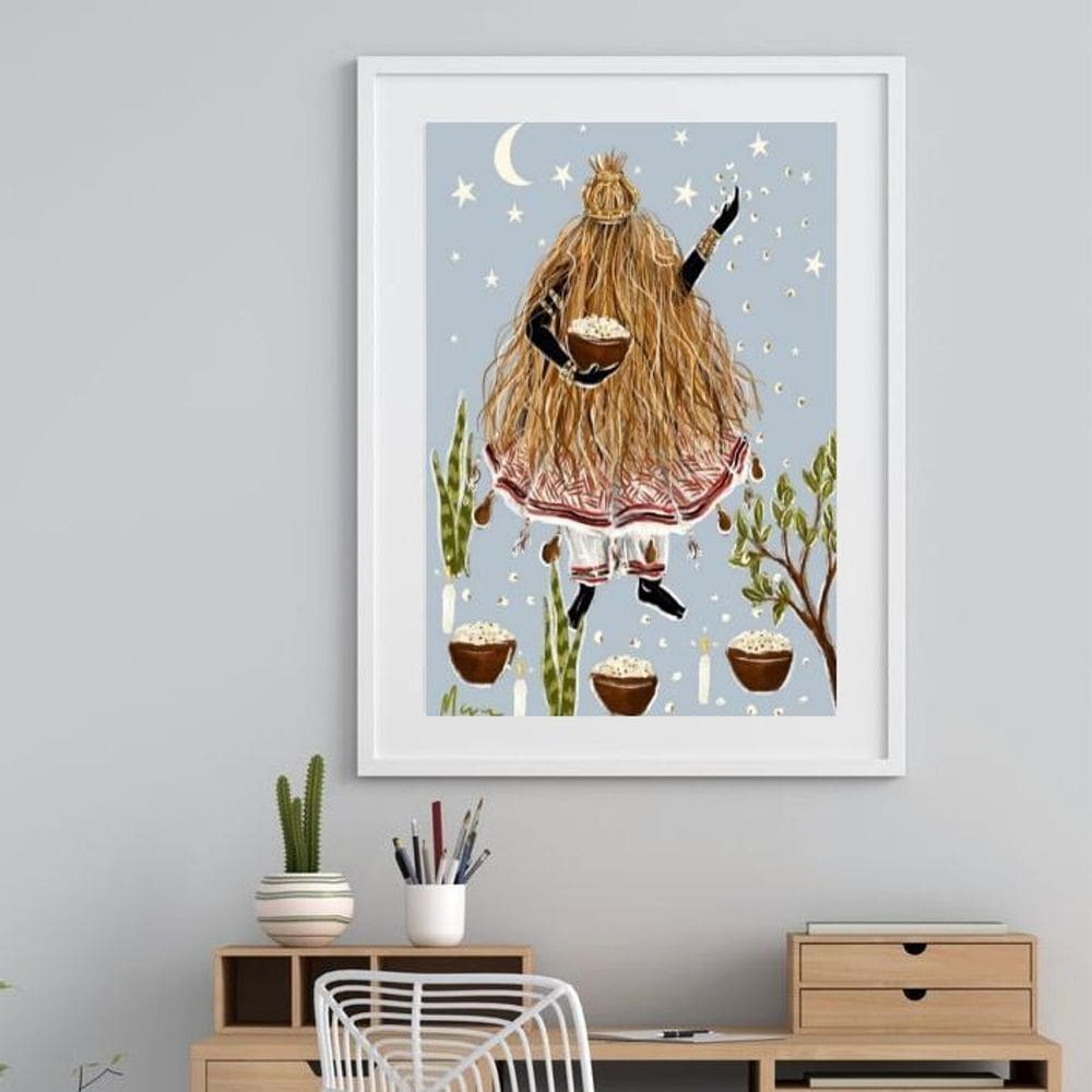 Quadro Arte Obaluaê - 60X48Cm