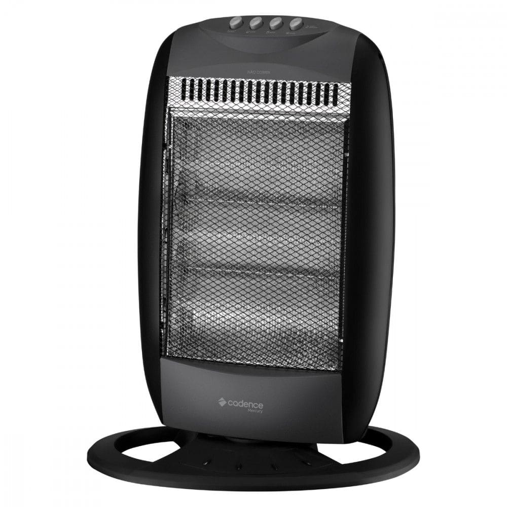 Aquecedor Halogeneo Mercury 127v 1200w Preto Cadence