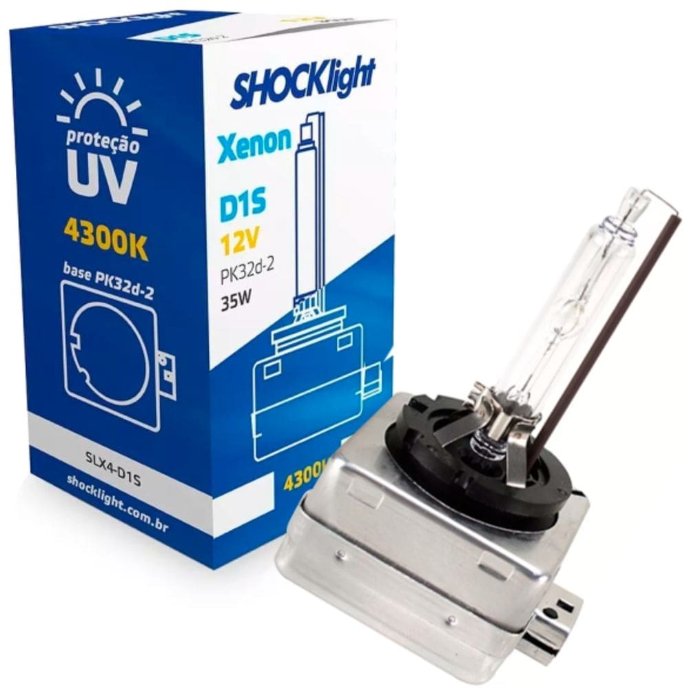 Lâmpada Xenon D1S 4300K 35W 12V - SLX4-D1S