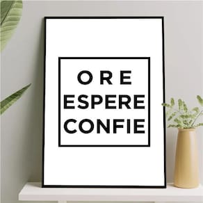 Quadro Ore Espere Confie 33X24Cm - Com Vidro