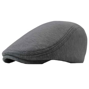 Boina masculina de malha fio penteado 100% algodão cinza